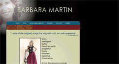 Desktop Screenshot of barbaramartinmusic.com